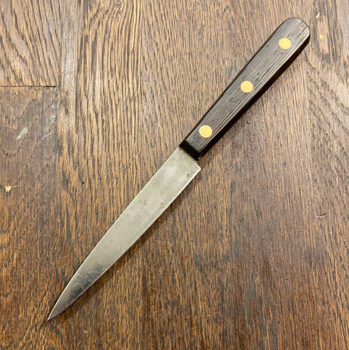 Vintage K Sabatier Jeune French Paring Knife Carbon Steel Wenge 1960’s