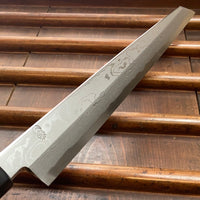 Sakai Kikumori Kikuzuki Uzu 300mm Kiritsuke Yanagi Aogami 1 with Saya