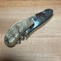 Fontenille Pataud Laguiole Magnum Sommelier Pocket Knife Ram Horn Tip