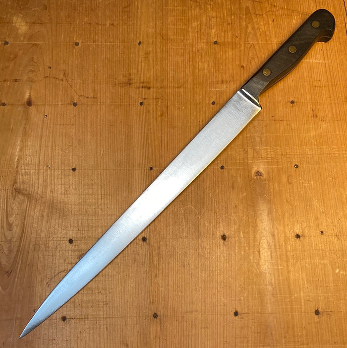 German 12" Forged Carbon Steel Slicing Knife ~1960's