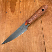 Alma Knife Co. Paring Knife AEB-L - Leopardwood/ Mexican Blanket Micarta Handle
