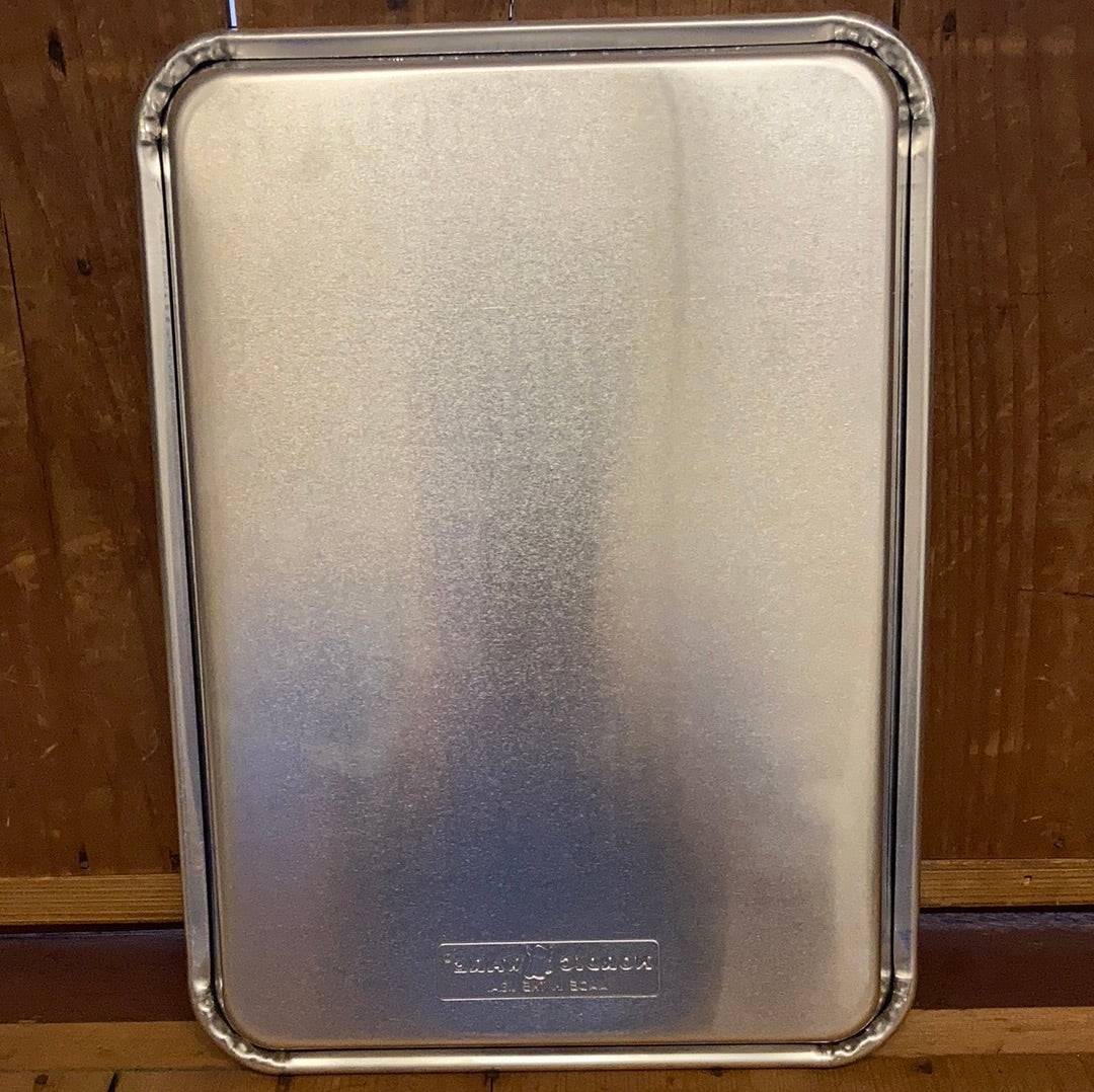 Nordic Ware Naturals Aluminum Quarter Sheet & Half Sheet Baking Pan Set,  Silver 