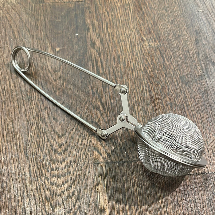 Tea Strainer Mesh Tea Ball with Squeeze Handle