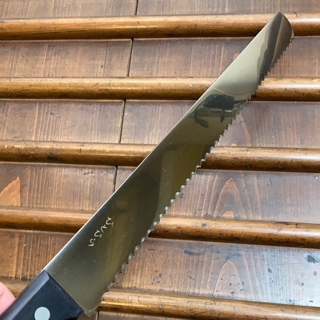 Hitohira Hiragana 330mm Bread Knife AUS8 Pakka Handle