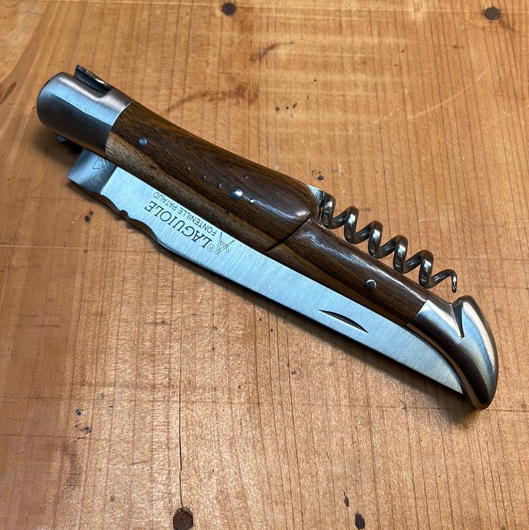 Fontenille Pataud Laguiole Picnic 12cm Pocket Knife Pistachio with Corkscrew