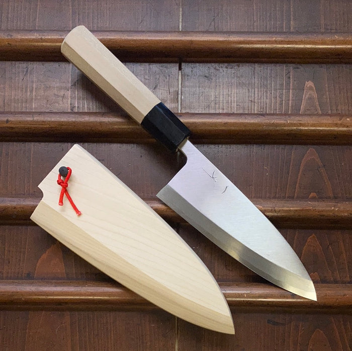 Hitohira Kikuchiyo Manzo 150mm Deba Aogami 2 Ho Wood with Saya