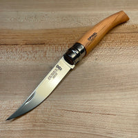Opinel #8 Slim Folding Knife Stainless Olive