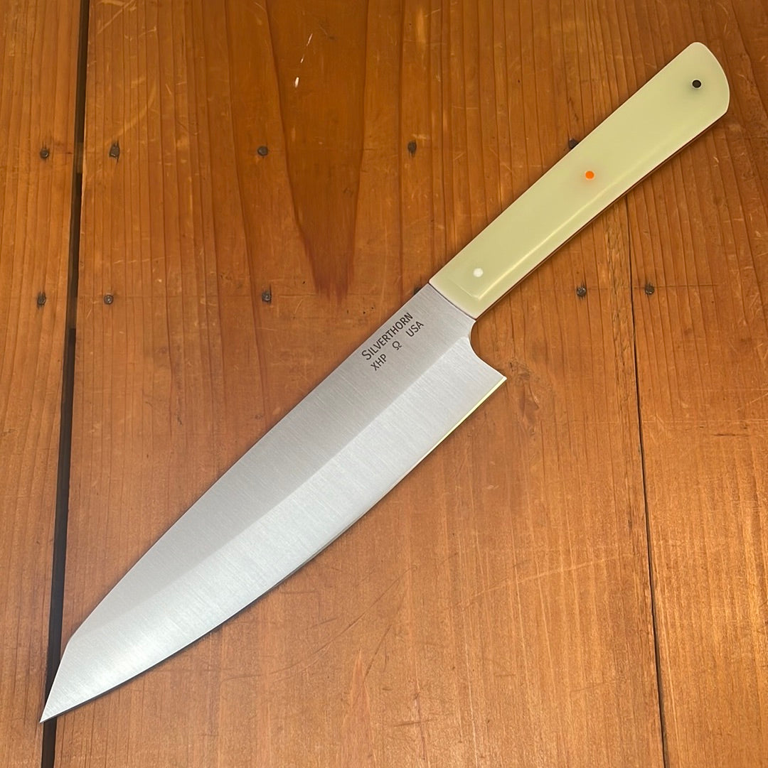 Silverthorn 7.5" Chef R2 XHP Semi Stainless Steel Green G10 Handle