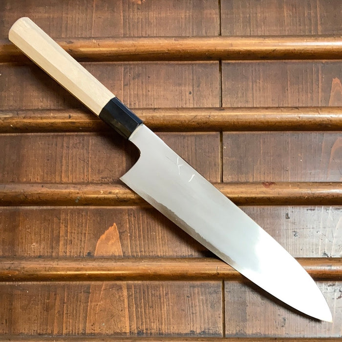 Hitohira Gorobei Rikichi 240mm Gyuto Shirogami 2 Kasumi Ho Wood