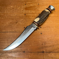 Solingen 5" Fixed Blade Stag Carbon Steel 1950's-70's