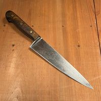 Unmarked Forged 8" Chef Knife Carbon Steel -Germany 1950's/60's?