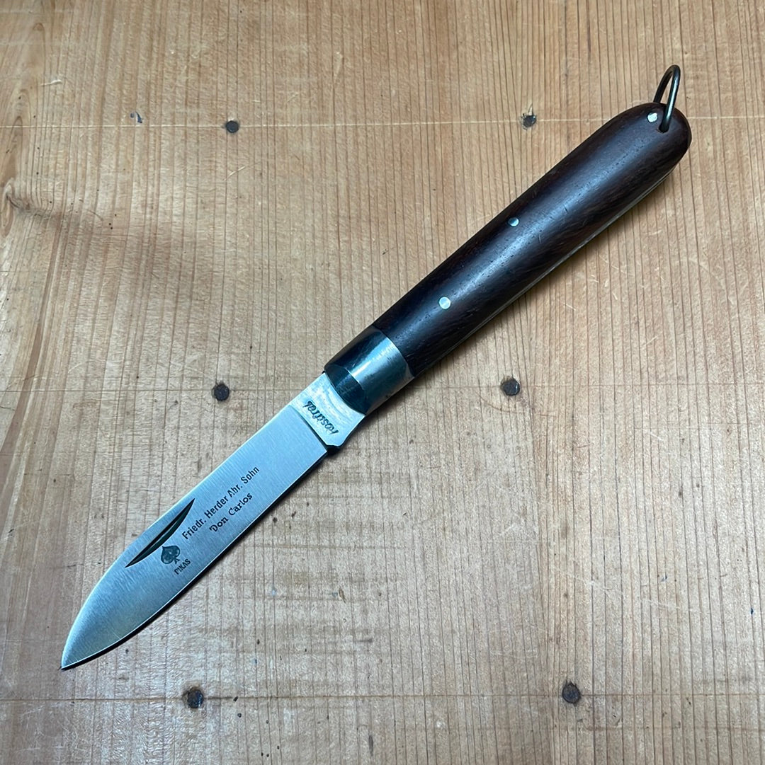 Friedr Herder 4 1/8” Jack Knife Stainless Steel Sapele Wood – Bernal Cutlery