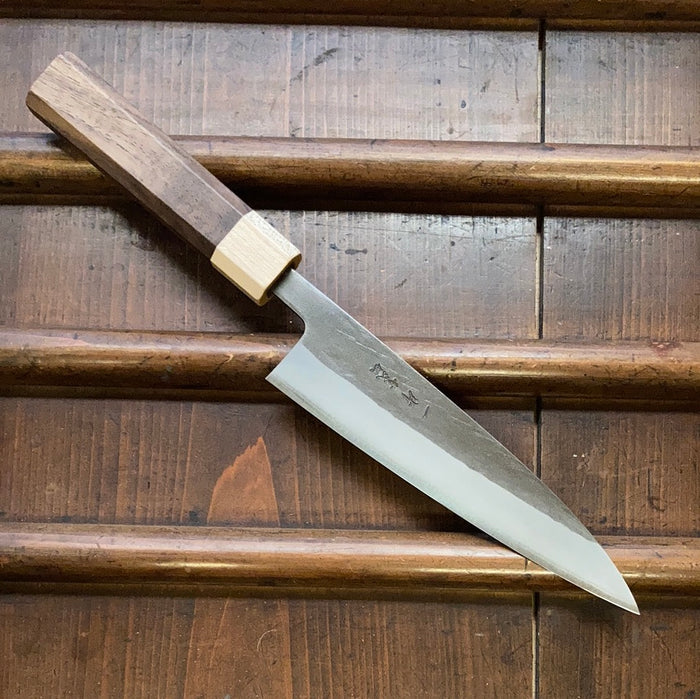 Hitohira TD 150mm Petty Stainless Clad Aogami 2 Kurouchi Walnut Handle