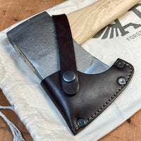 Adler Yankee Hatchet in Red + Black with Sheath and Bag