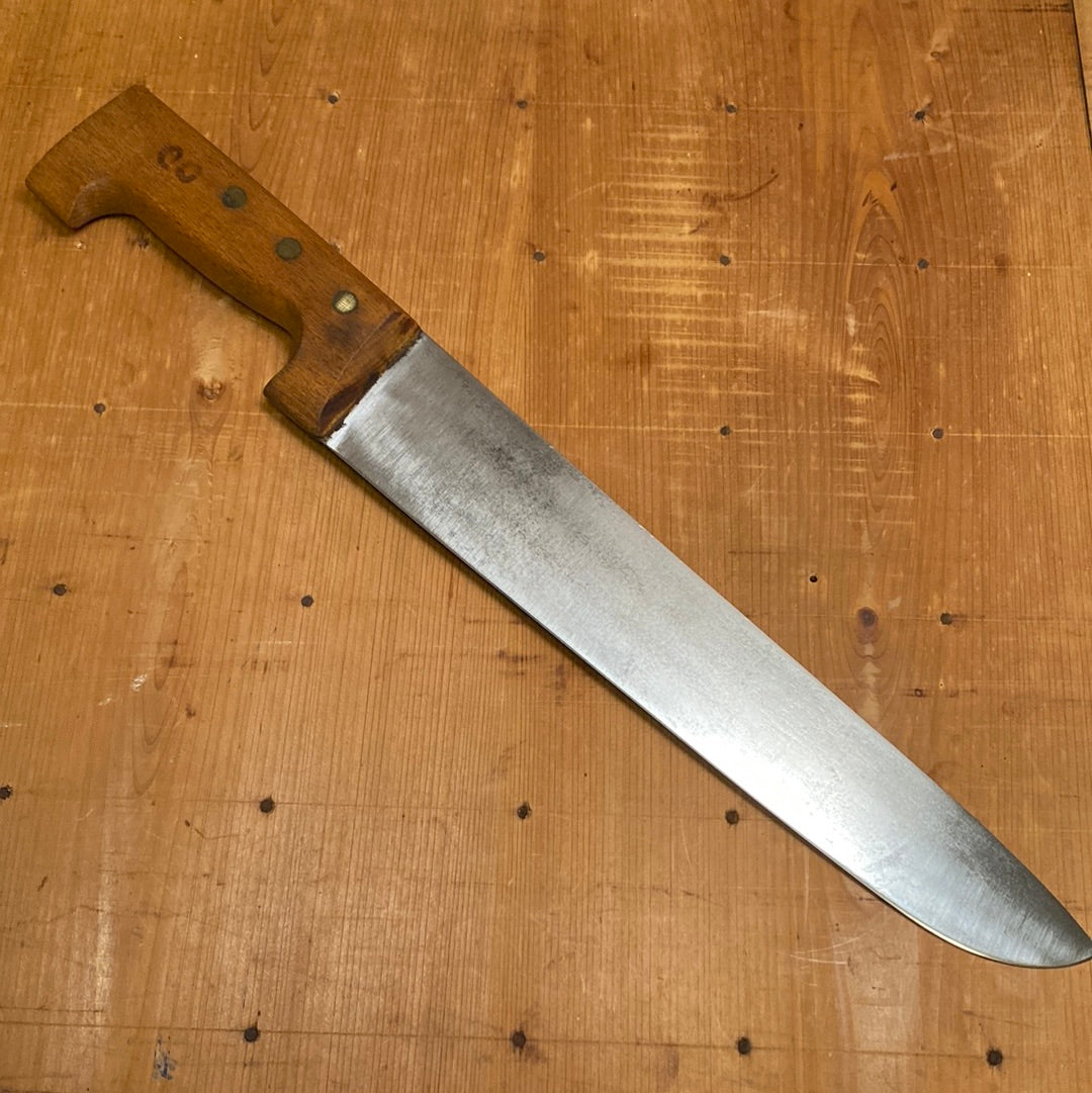 Unmarked 12” Boucher Butcher Knife Carbon Steel France 1960/70’s?