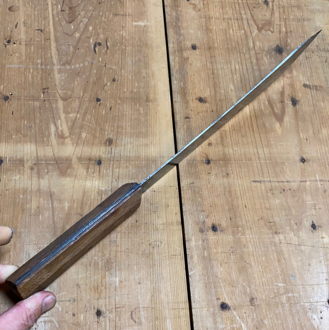 Unmarked 10” Bullnose Scimitar Carbon Steel American or English early 20th C