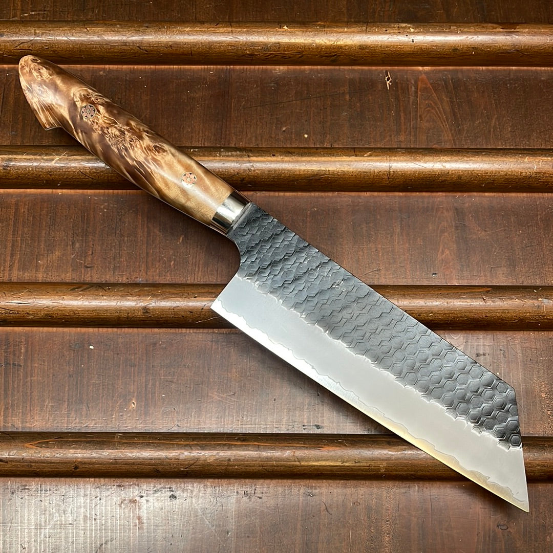 Japanese chef knife gyuto - NIGARA - Kurouchi Tsuchime - SG2 - Size