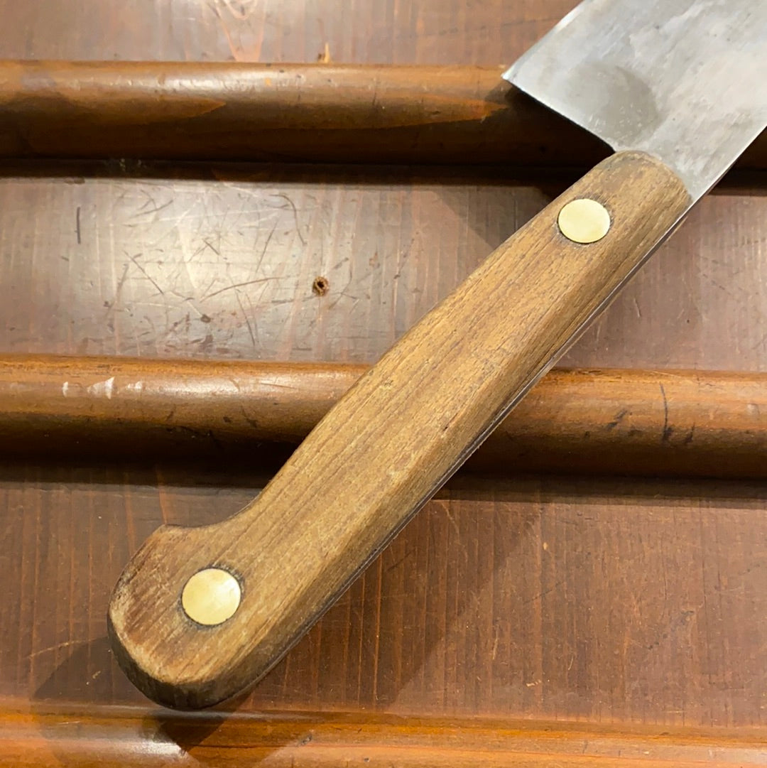 Unmarked 11.75” Chef Knife Carbon Steel American 1930’s-50’s