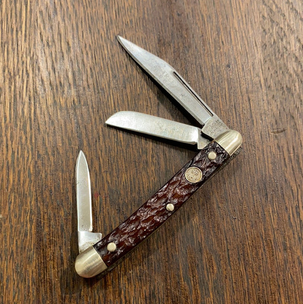 Boker Solingen Tree Brand 2 3/4” Mini Stockman Jigged Bone