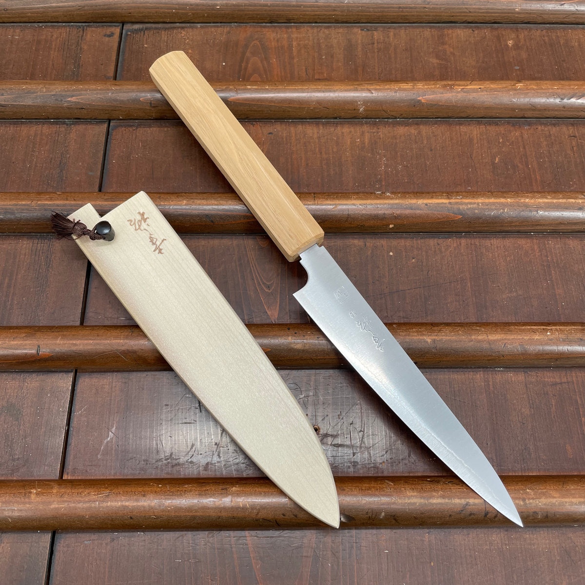 Konosuke Sanjo GS+ 150mm Petty SLD / Khii Chestnut With Saya