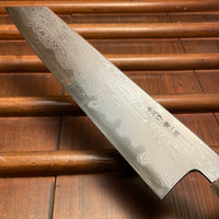 Nakagawa 240mm Kiritsuke Gyuto Aogami 1 Damascus Ebony Blond