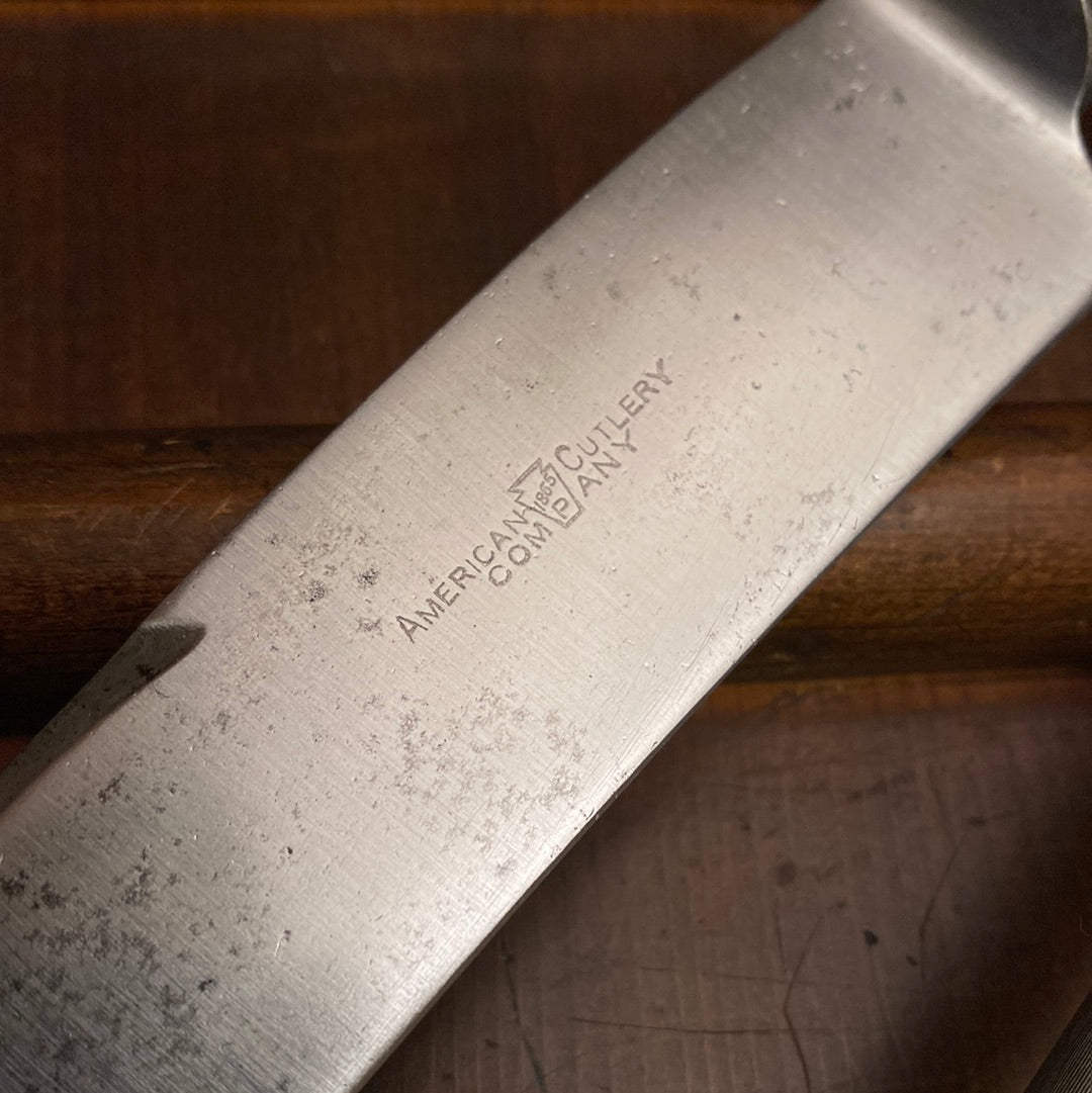 Meriden Cutlery Co Carving Set Carbon Steel Crown Stag 1918-1925