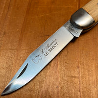 Au Sabot Alsacien 10cm Pocket Knife Carbon Oak
