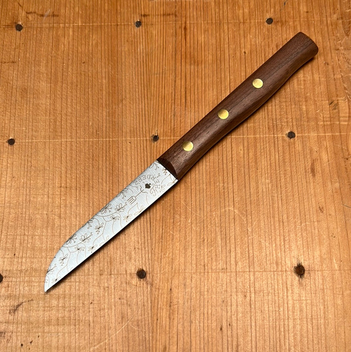 Friedr Herder 3.25" Paring Knife Stainless Ranken Design Blade Walnut