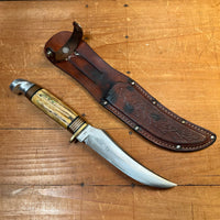 Western Boulder Colo 5” Fixed Blade Knife Stag Boulder Colo. 1956-78