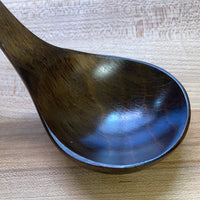 Round Wooden Serving Ladle