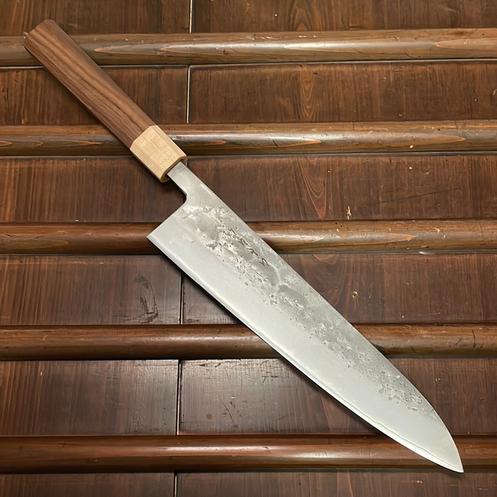 Hitohira TD 240mm Gyuto SLD Nashiji Walnut Handle