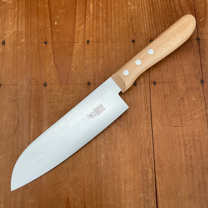 Windmühlenmesser Duo 6.75" Santoku Stainless Copper Beech