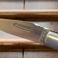 Fontenille Pataud Laguiole Gentleman 10.5cm Pocket Knife Stabilized Poplar Burl Lockback