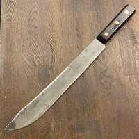 Unmarked 14” Bullnose Butcher Knife USA 1920’s?