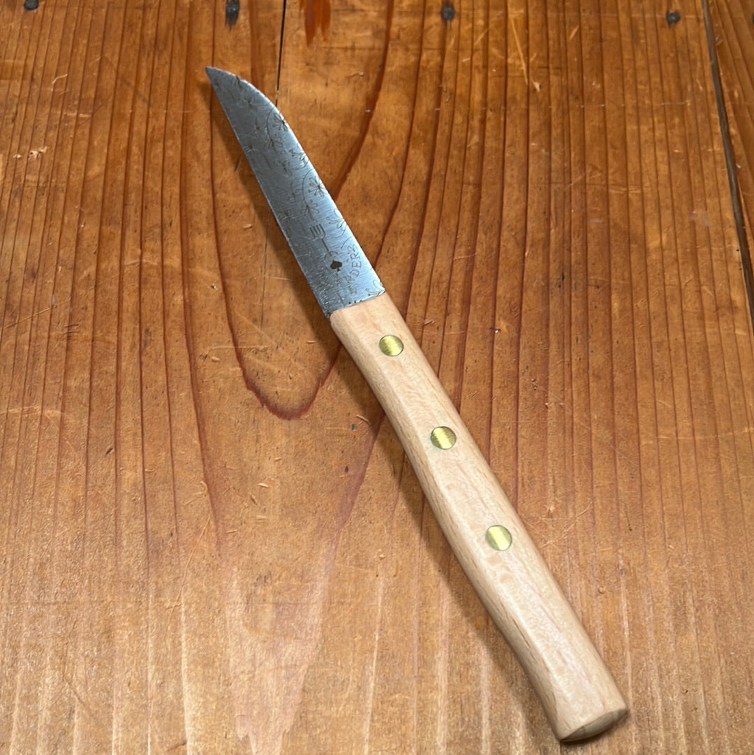 Friedr Herder 3.25" Paring Knife Carbon Steel Beech Ranken Design Blade
