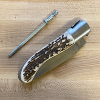 Fontenille Pataud Laguiole Sport 13cm Pocket Knife Stag Lockback