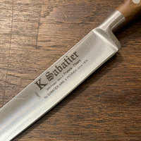 K Sabatier Authentique 8" Slicer Carbon Steel Olive