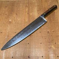 Clyde or Ontario 12” Carbon Steel Chef Knife for US Military 1950’s-70’s