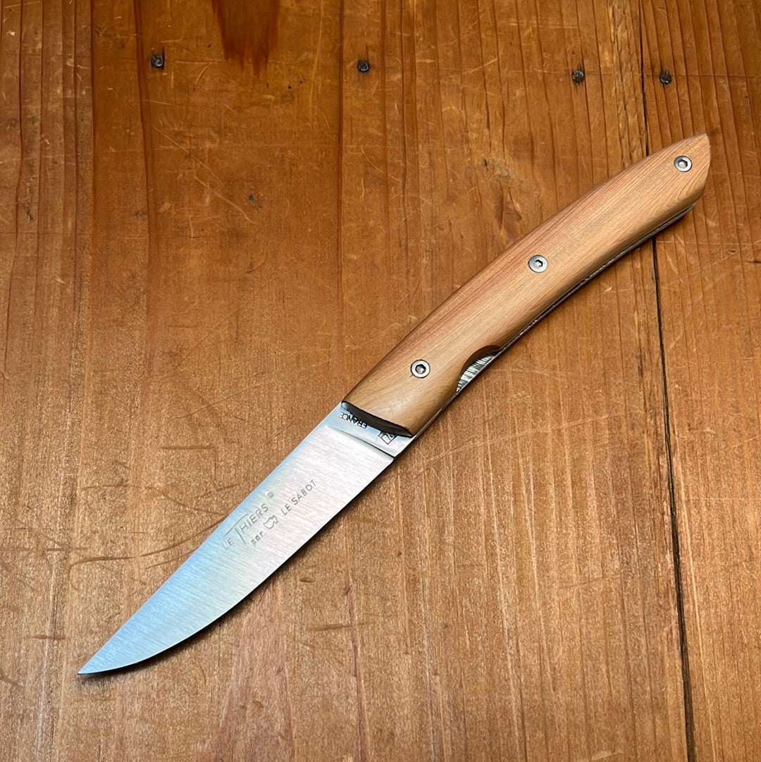 Au Sabot Le Thiers 12cm Pocket Knife Stainless Juniper Liner Lock