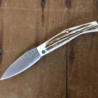 Pallares Busa 10cm Folder Stainless Stag Horn
