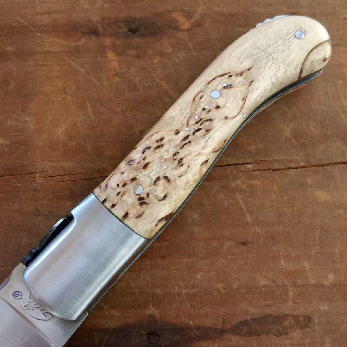 Fontenille Pataud Laguiole Gentleman 10.5cm Pocket Knife Birch Lockback