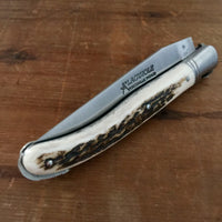 Fontenille Pataud Laguiole Nature 12cm Pocket Knife Stag Lockback
