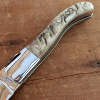 Fontenille Pataud Laguiole Sport 13cm Pocket Knife Ram Horn Lockback