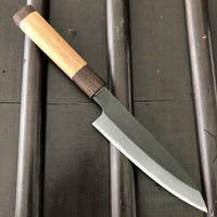 Tagai Sanjo 135mm Petty Stainless Clad Shirogami 2 Oak and Wenge Handle