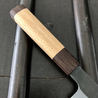 Tagai Sanjo 135mm Petty Stainless Clad Shirogami 2 Oak and Wenge Handle